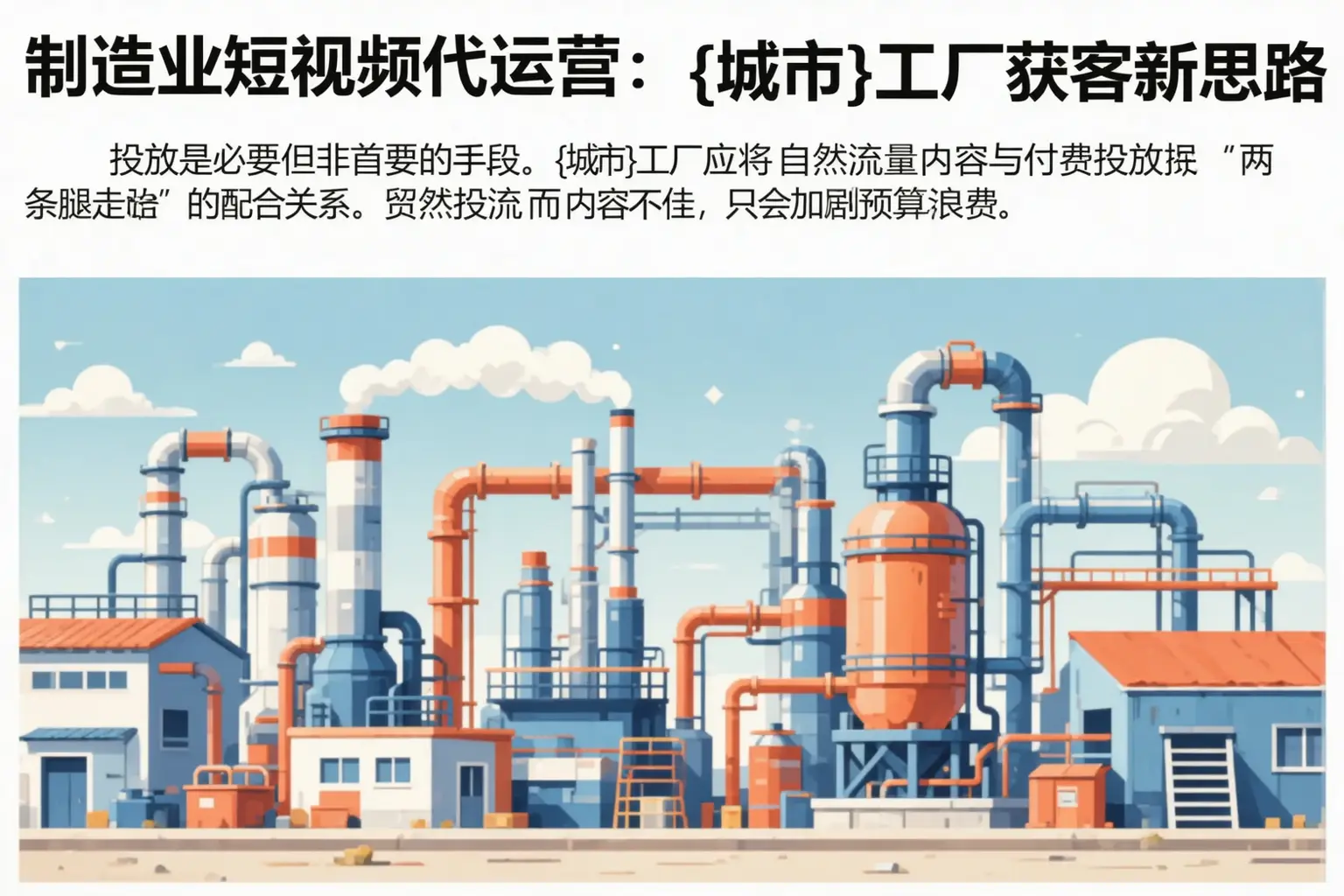 制造业短视频代运营:门头沟工厂获客新思路